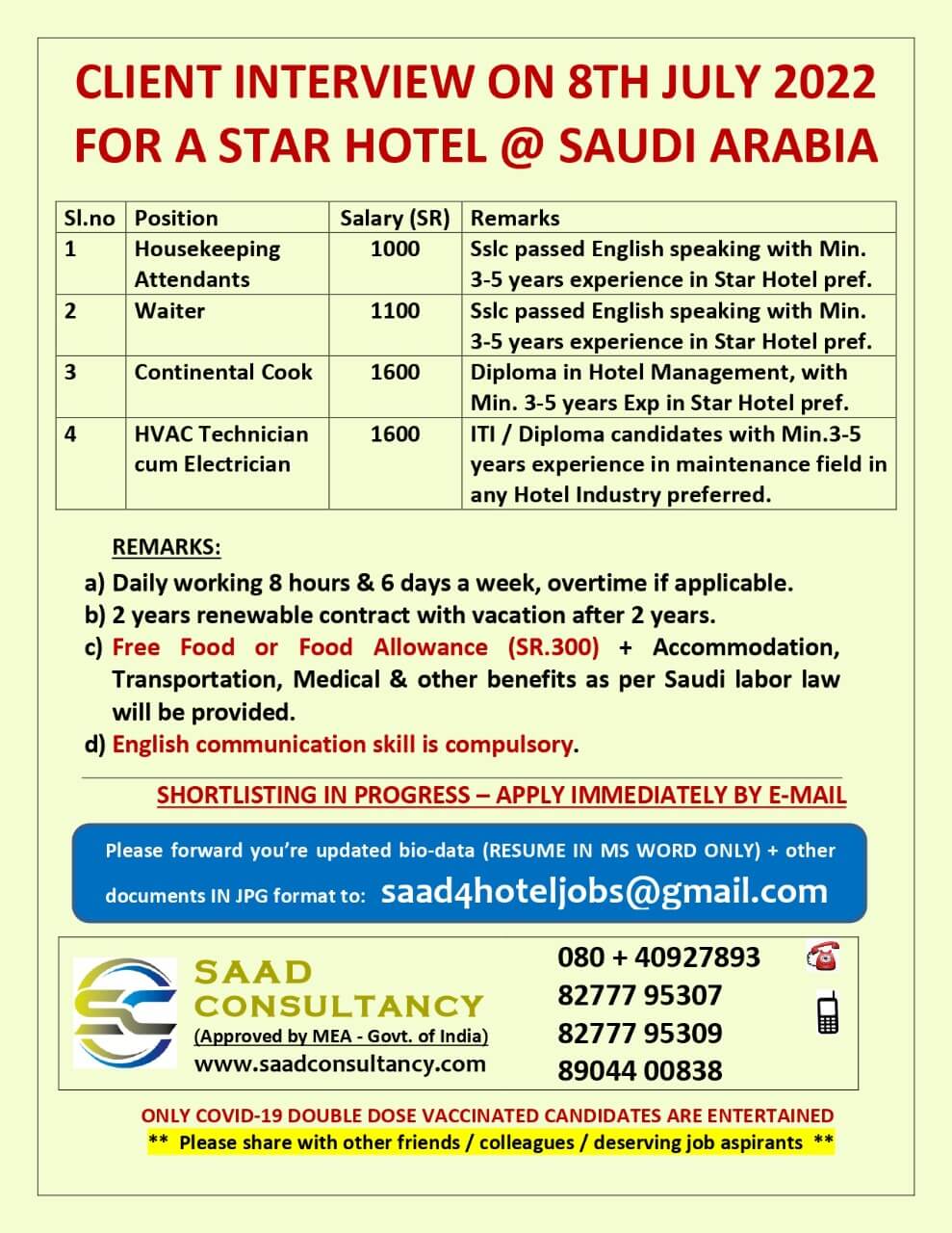 Abroad Job Information Details- 4