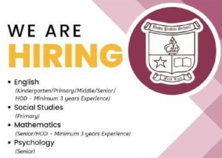 We are Hiring Teacher in UAE