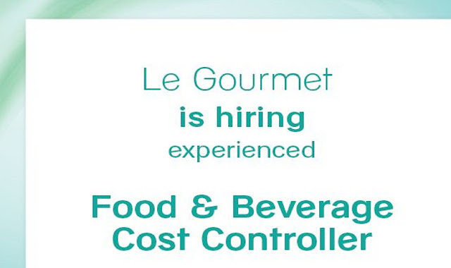 An employee is required to control food and beverage costs in Dubai