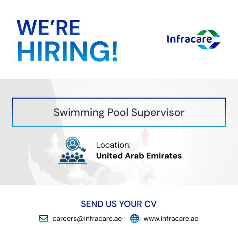 Dubai – Infracare Is Hiring For Various Positions.