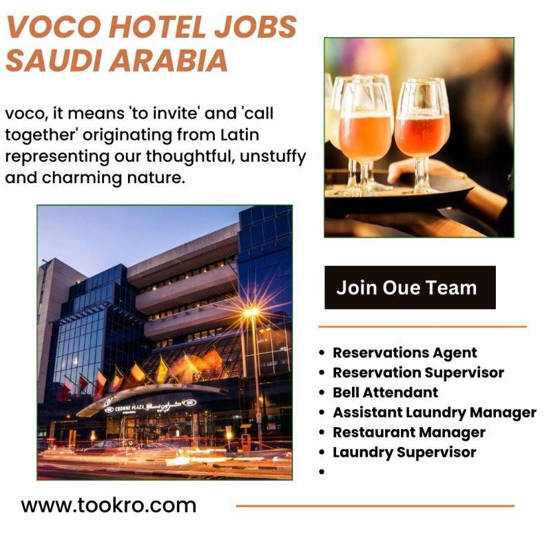 Saudi Arabia Voco Hotel Jobs in all Departments