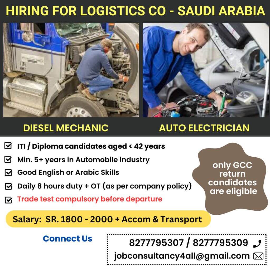 Saudi Arabia Logistics Company Hiring – Client Interview at 05-07-2024