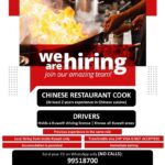 Kuwait Restaurant is Hiring Following Positions