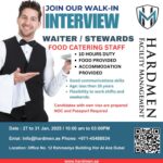 Dubai Hardmen Facility Management Walk-In-Interview From Wednesday, 27th to 31 January 2025 Time: 10:00 AM to 05:00PM.