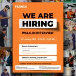 Dubai Farnek Services LLC Walk-in Interview on Saturday, 25th From 9 AM to 11 AM.