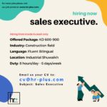 Kuwait Hiring Sales Executive in Feb-2025.