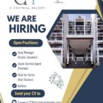 Dubai, UAE C Central Hotel & Resort The Palm is Hiring Following Positions Feb 2025.