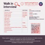 Gulf Indian High School Walk-in-Interview – Teaching & Admin Jobs in Dubai March 12th and 13th 2025