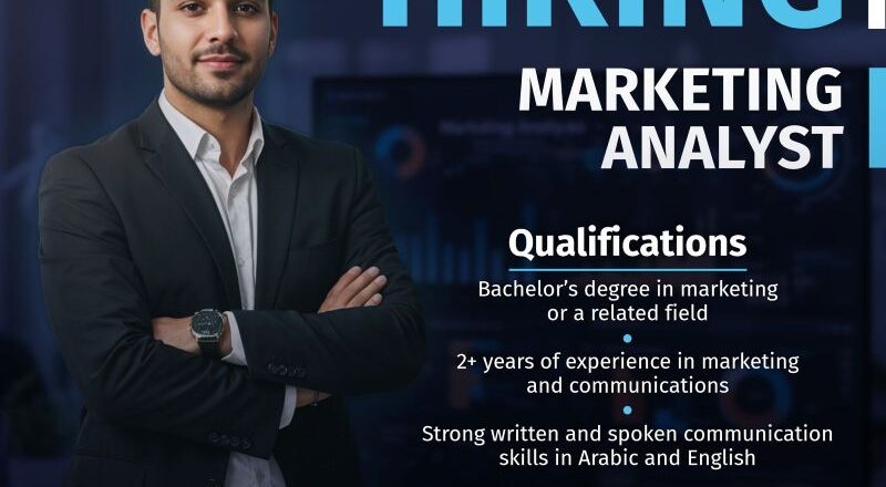 bilingual marketing analyst job in kuwait (arabic & english required) april- 2025