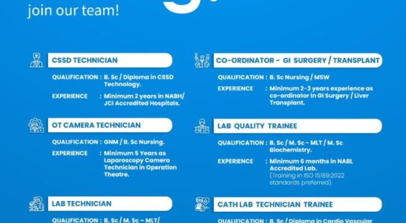 caritas hospital hiring - thriving walk-In drive – 27th april