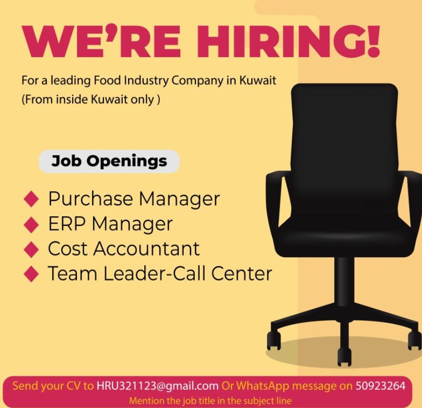 Kuwait Job Openings: Thriving Walk-In Drive 2025