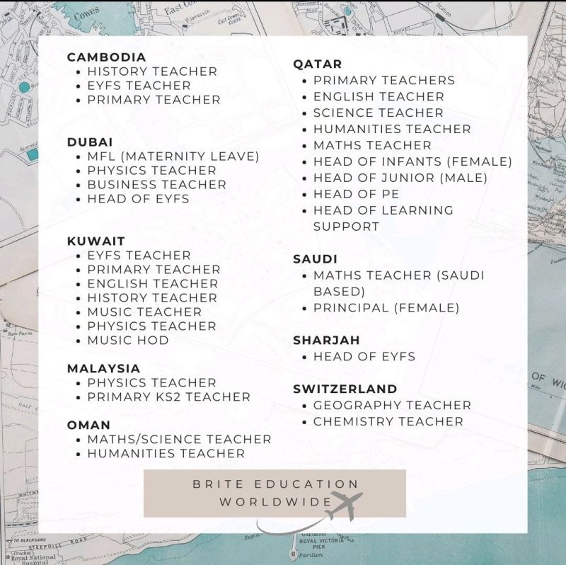30+ Global Teaching Jobs with Brite Education Worldwide