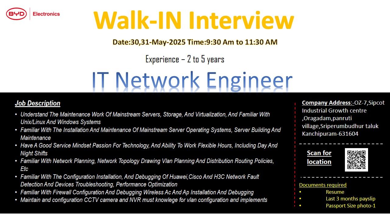 7 Dynamic IT Network Engineer Jobs 