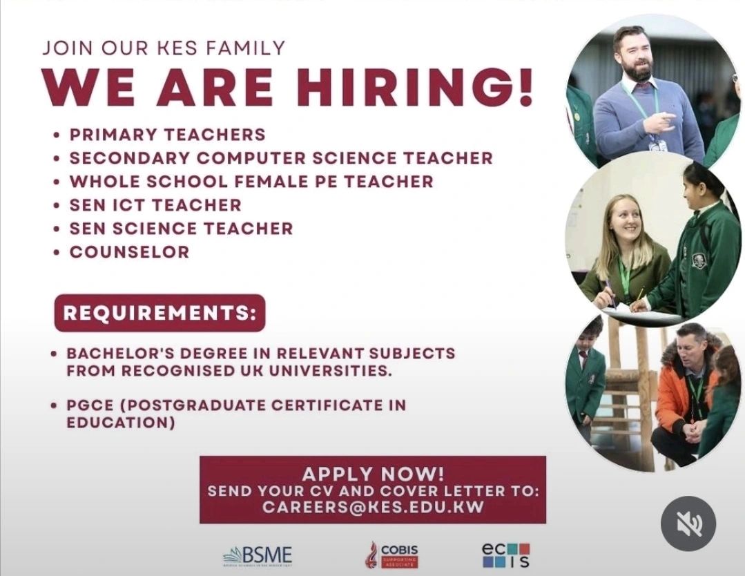Empower Your Teaching Career: Join Kuwait English School (KES) for 2025!