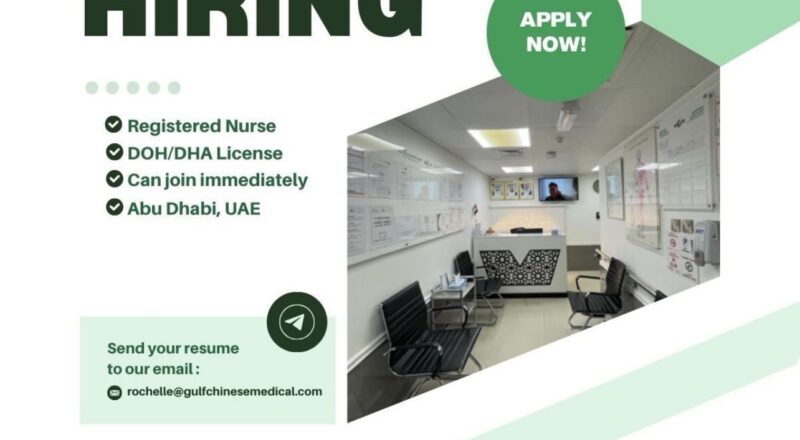 Registered Nurse Jobs in Abu Dhabi 2025 – SH Gulf Chinese Medical Center Hiring Now
