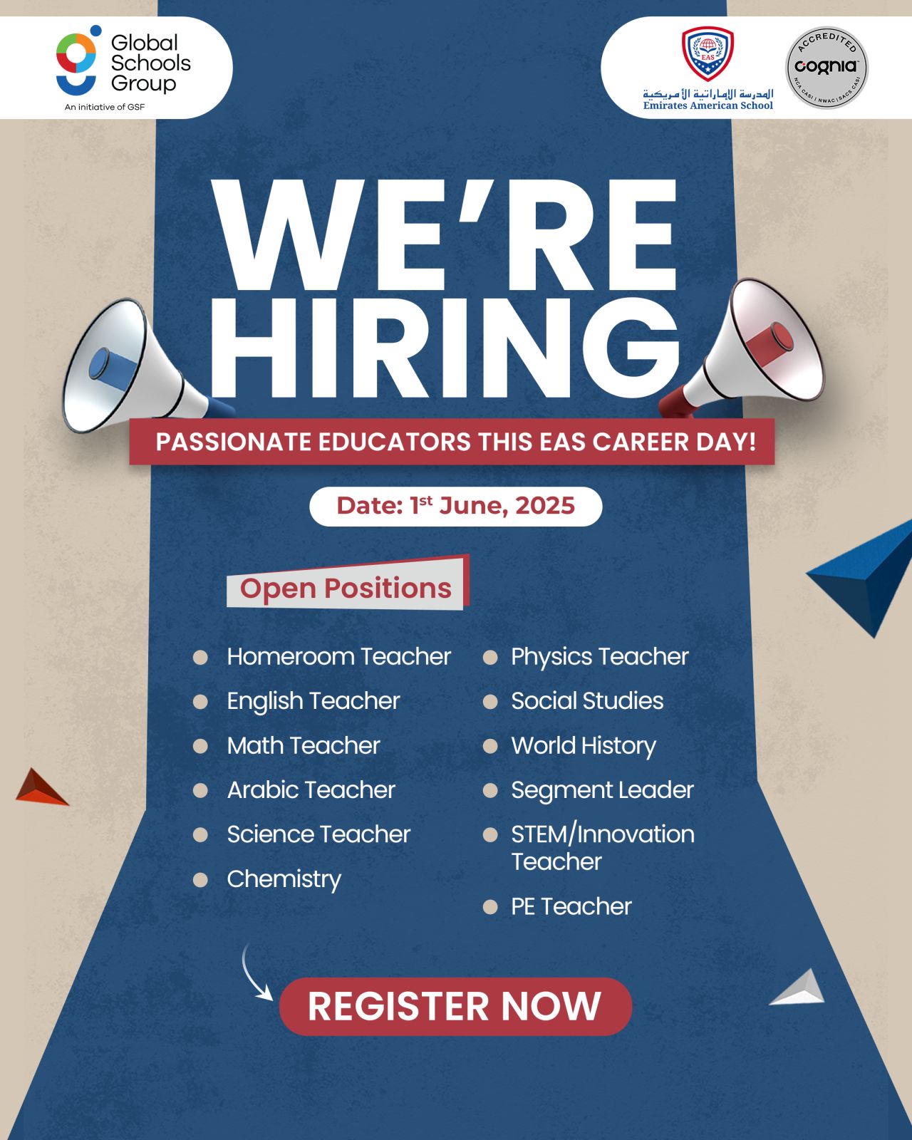 10 Powerful Global Schools Group Teaching Vacancies 2025 – Walk-In Interview on June 1st