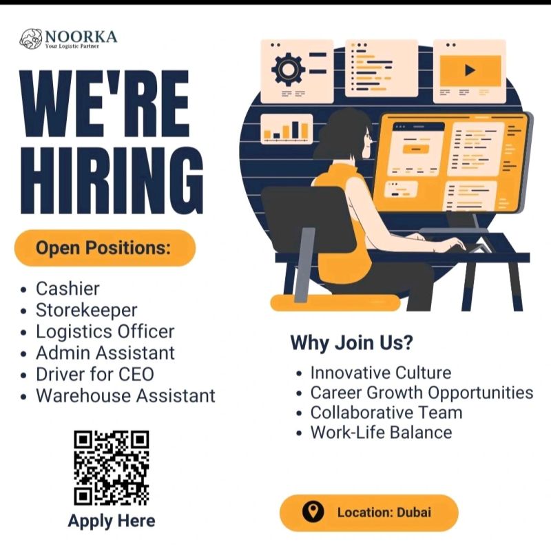 Top Logistics Jobs in Dubai - Apply Now at NOORKA Distribution
