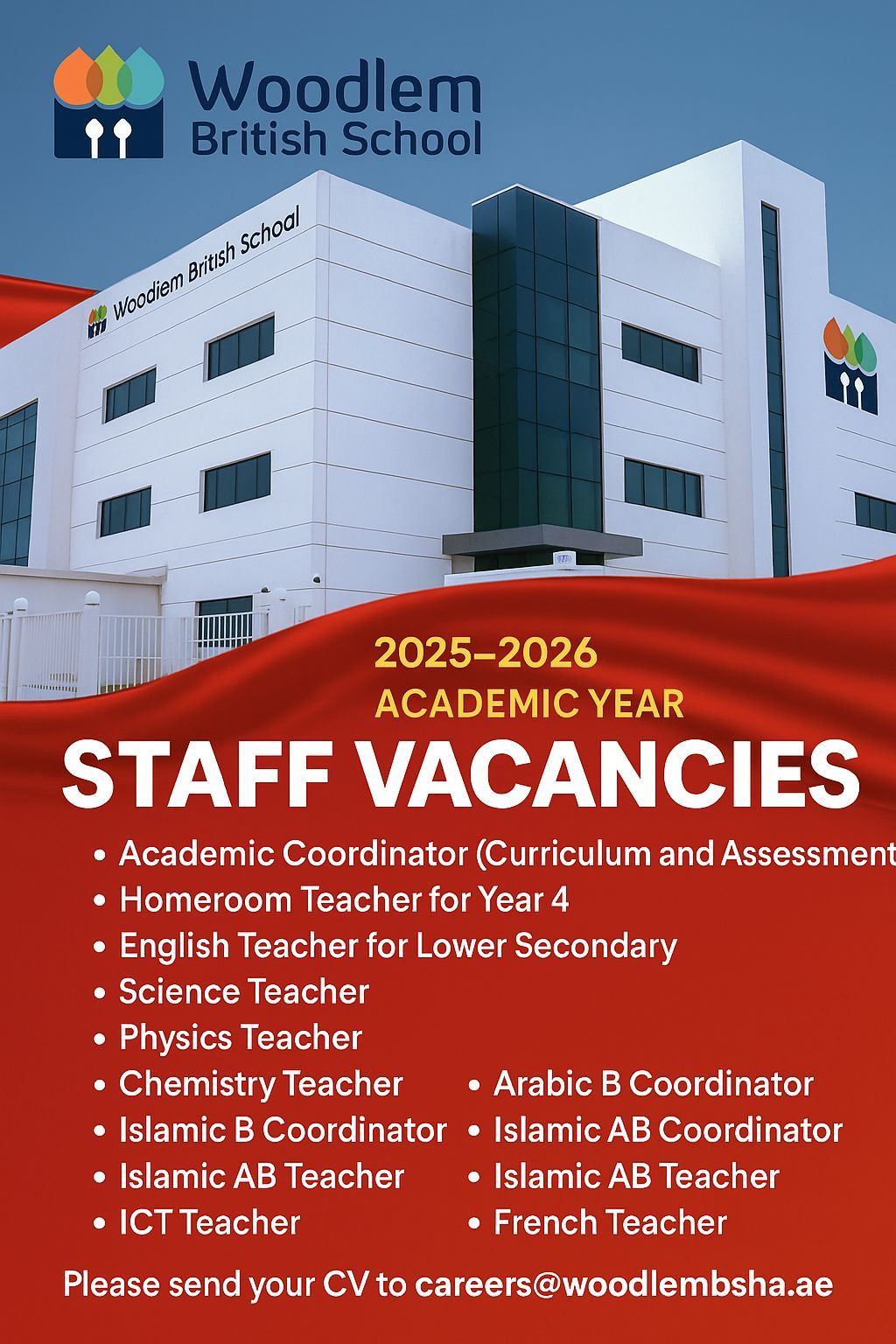 Woodlem British School Staff Vacancies 2025