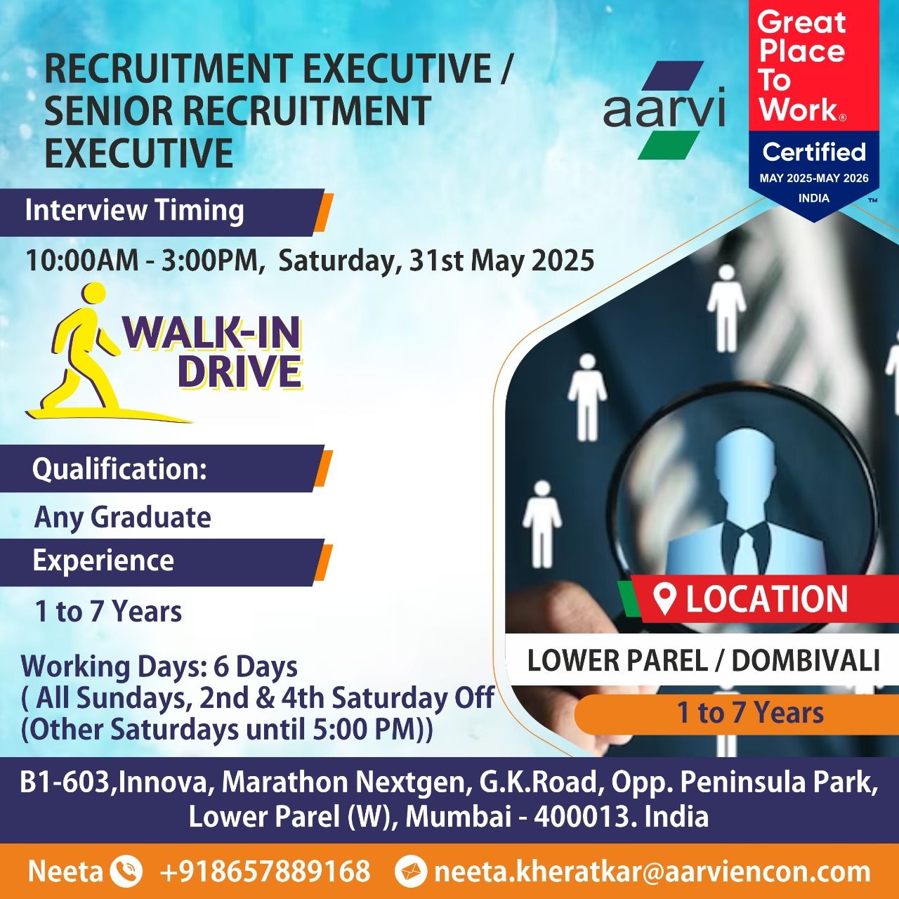 Recruitment Executive Jobs in Mumbai