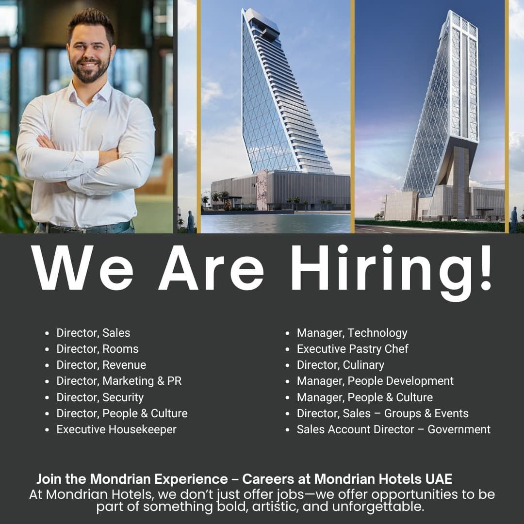 Mondrian Hotels Jobs UAE