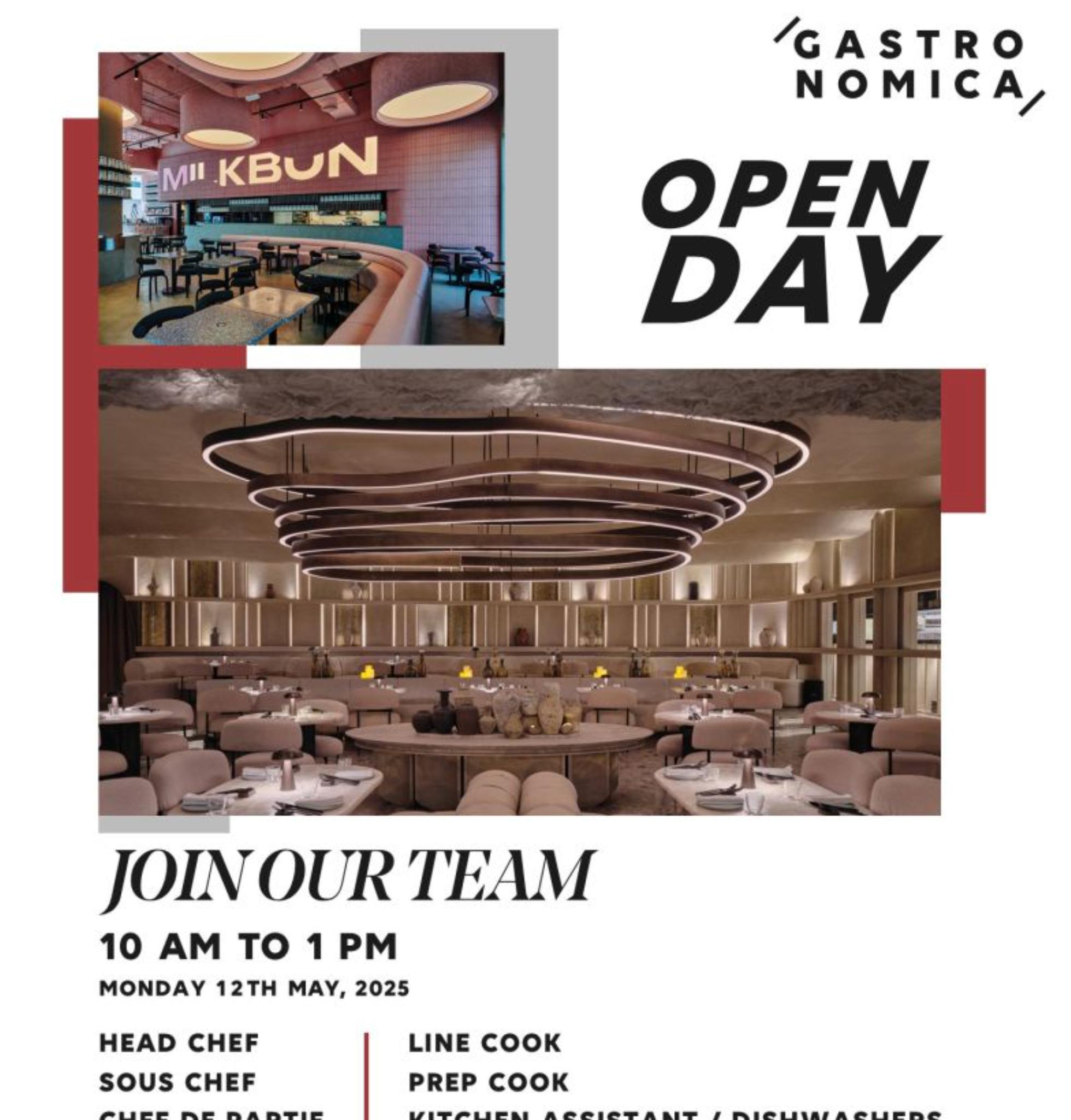 boh jobs in kuwait – join gastronomica’s open day on 12th may 2025