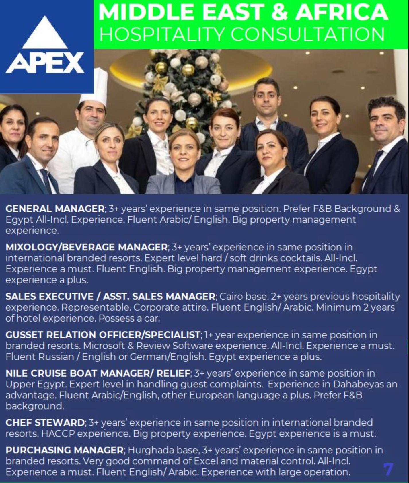 Join APEX Hospitality Jobs Middle East 2025 – High-Paying Roles Open Now Across Egypt!