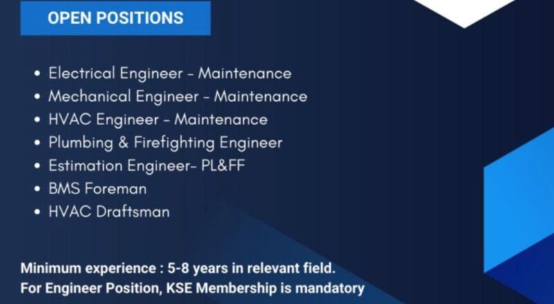 gulf engineering company hiring now may 2025 – rewarding maintenance engineer jobs kuwait