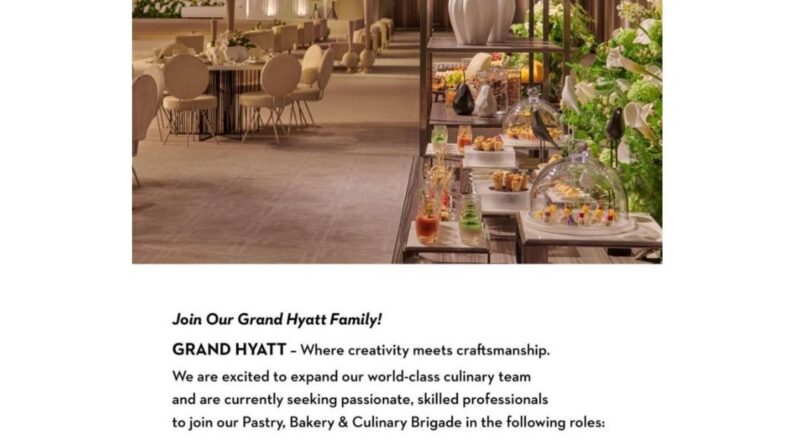 chef jobs in kuwait – join grand hyatt’s elite team | may 2025 hiring