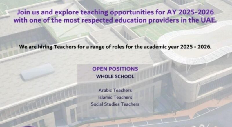 apply now arabic teachers walk-In – join dubai schools al khawaneej uae –m 31, 2025