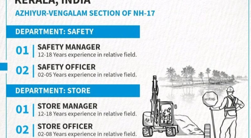 apply now: safety officer jobs in kerala – wagad infraprojects may 2025