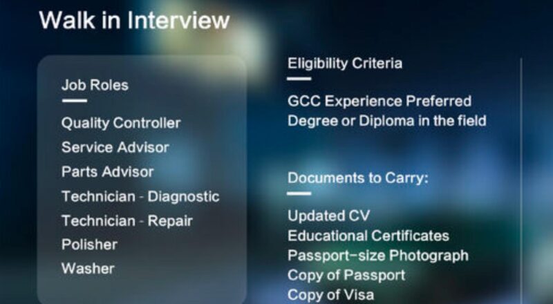 Best UAE automotive jobs 2025 – Walk-In at EXEED for Top Roles on May 25