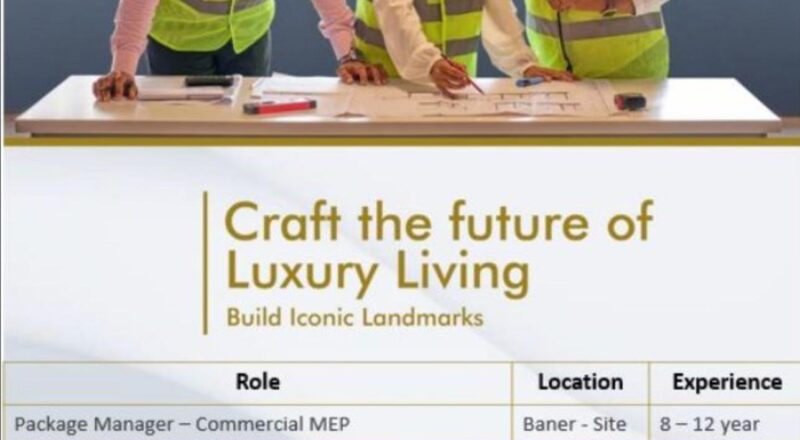 lodha group careers pune 2025 – apply now for mep & civil manager roles