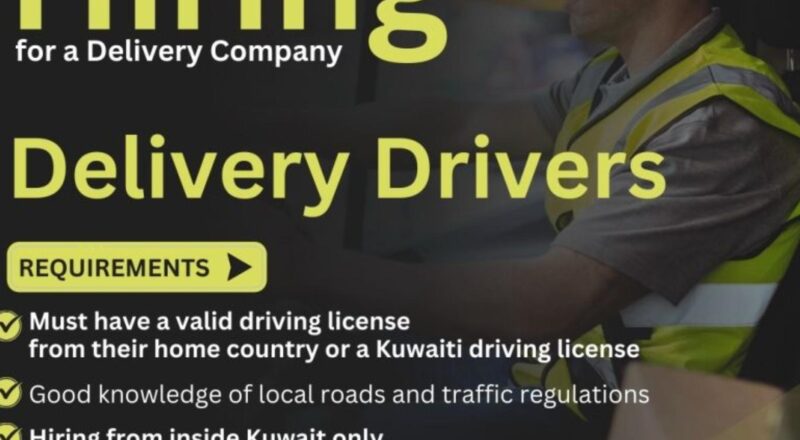 urgent delivery driver jobs in kuwait full-time – hiring now may 2025