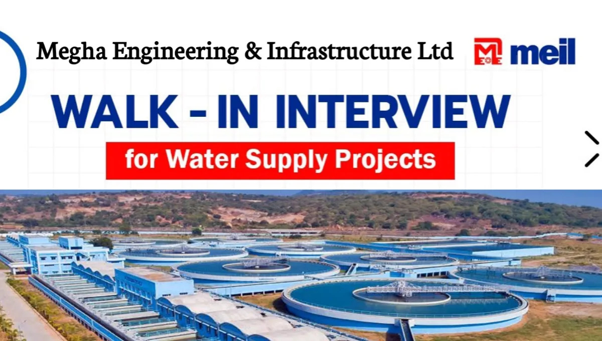 Megha Engineering & Infrastructures Ltd (MEIL) Walk-In Interview May 2025 poster – Bhubaneswar job recruitment for civil and mechanical engineers