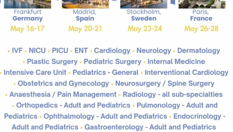 europe consultant doctor jobs in germany, france, spain – join black pearl drive, 16 – 28 may 2025