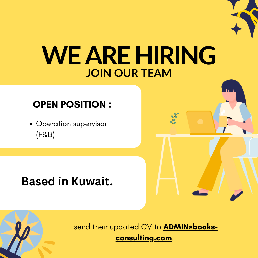 🌟 Kuwait Group Consulting Hiring 2025: F&B Operation Supervisor Job in Kuwait