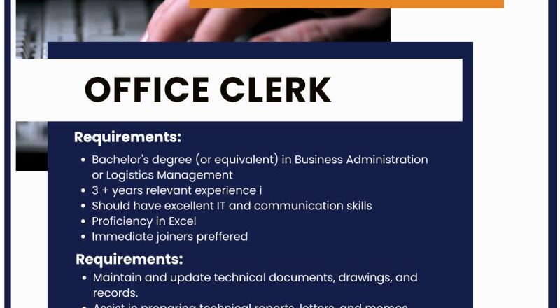 📢 Exciting Technical Clerk Job Vacancy at Star Services LLC Abu Dhabi 2025