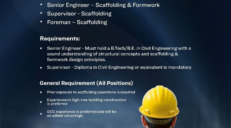 🌟 Sobha Constructions Hiring 2025 in Dubai: 3 Great Jobs in Plant & Machinery Division