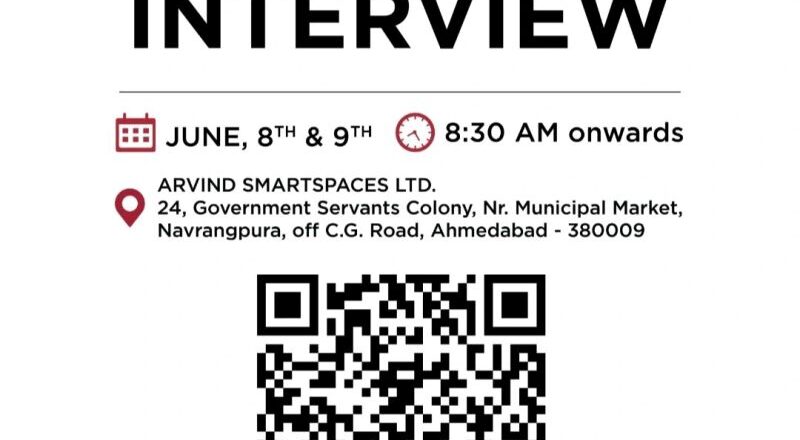 Exciting Walk-In Interview at Arvind SmartSpaces Ahmedabad 2025