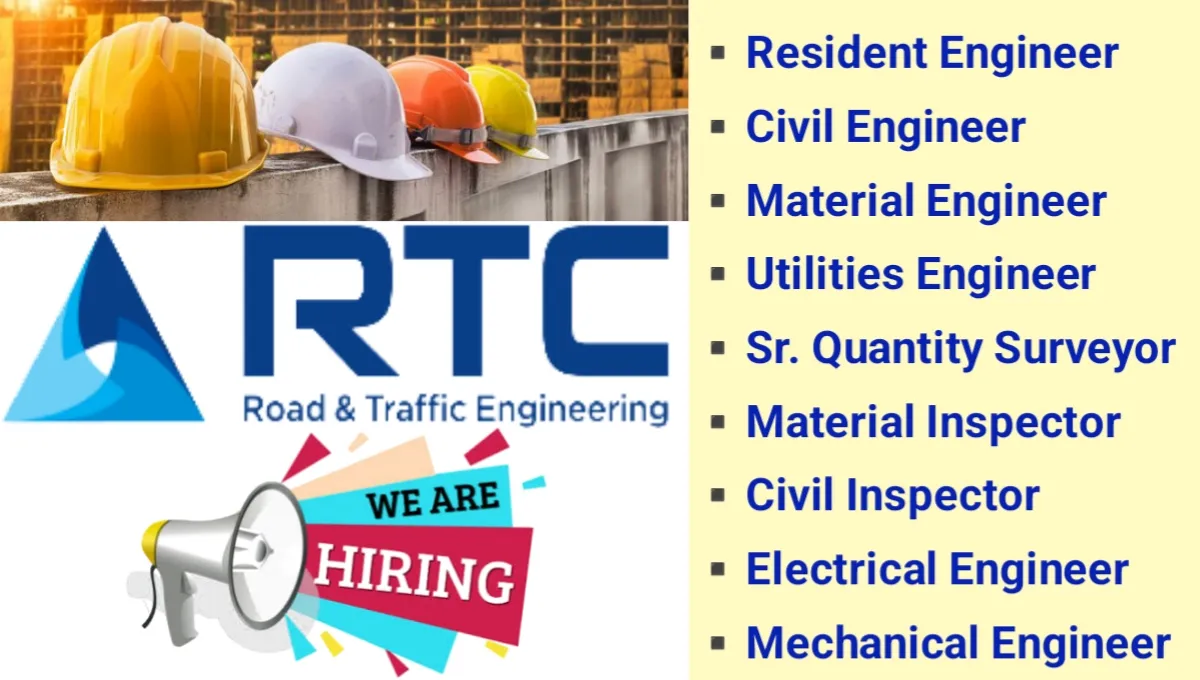 🚧 RTC Road and Traffic Engineering Jobs 2025 | Dubai Infrastructure Roles
