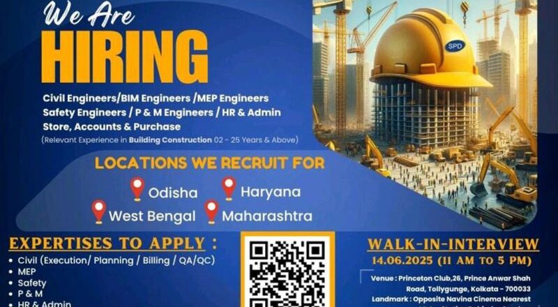 🌟 SPD Civil Engineer Walk-In Interview 2025 – Top Opportunities Await!