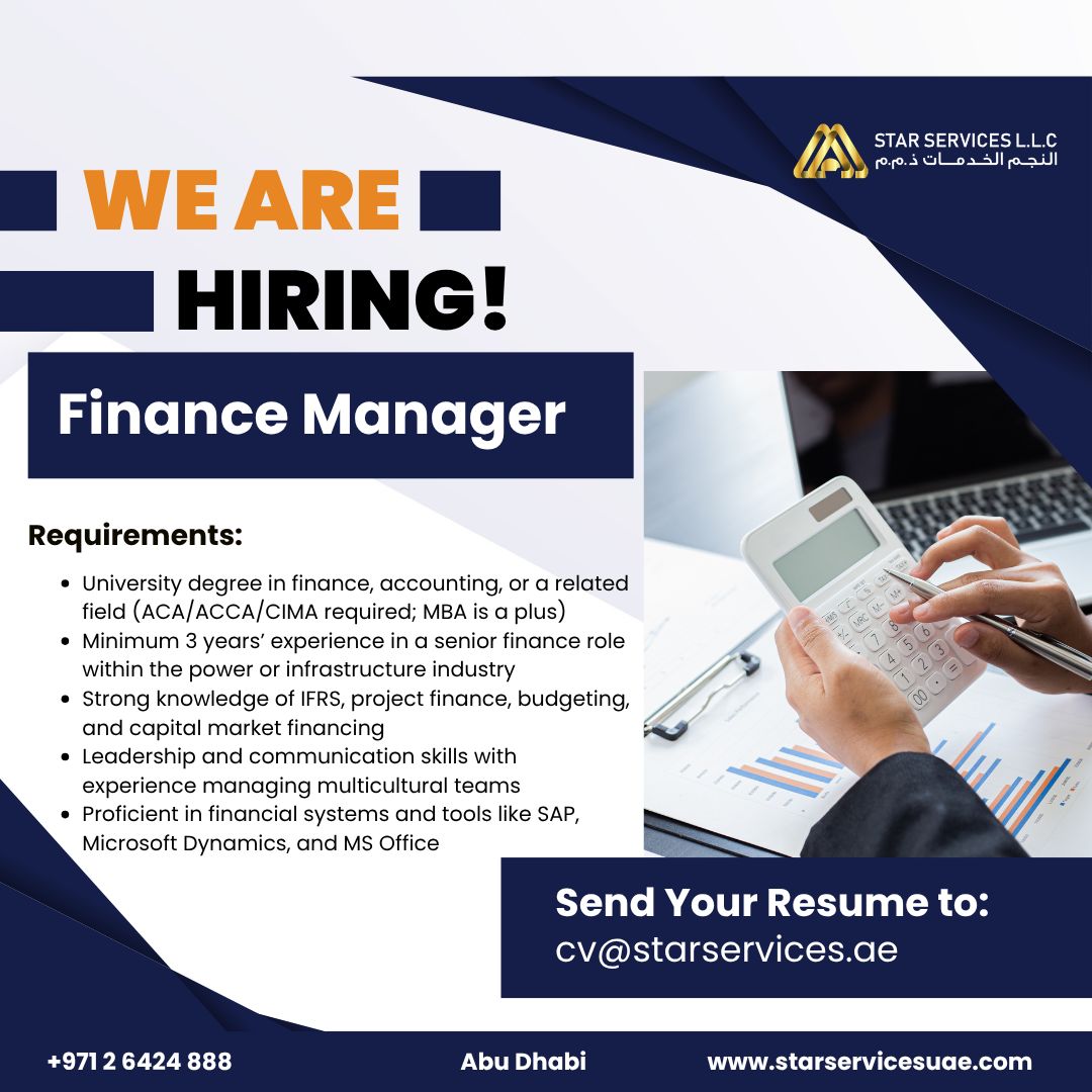 Top 4 Star Services LLC Abu Dhabi Job Openings for Engineers & Managers 2025