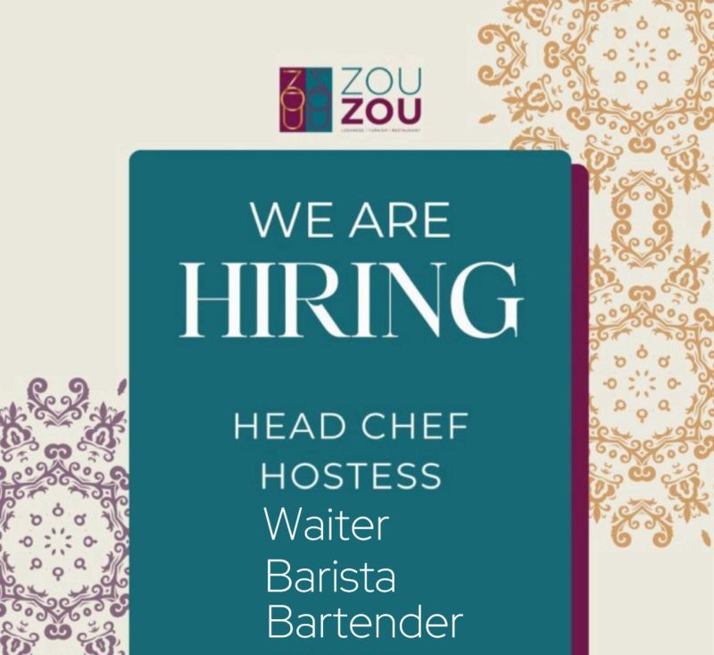 🍽️ 6 Elegant Hospitality Job Vacancies at ZOUZOU Restaurant Dubai 2025