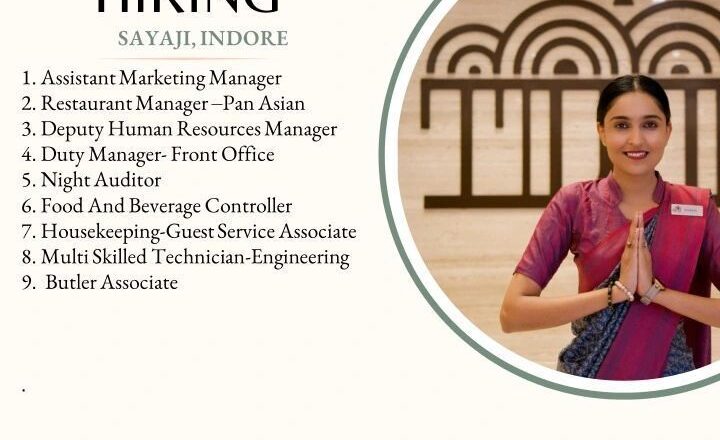 Sayaji Hotels Indore Multiple Job Vacancies 2025 – Walk-in Drive Alert!