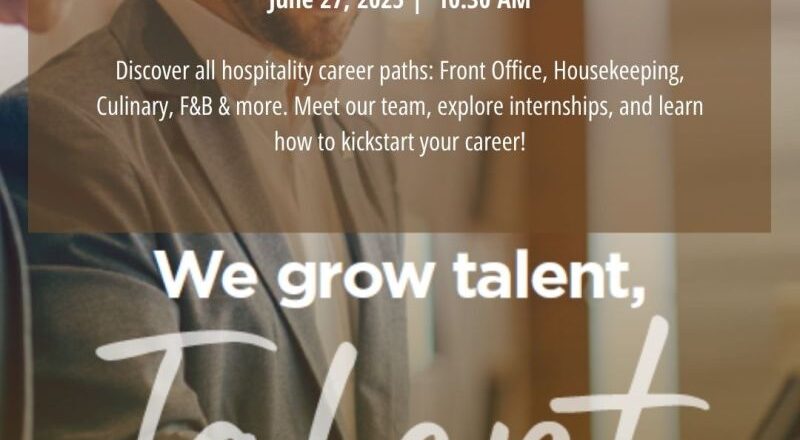 Top Opportunity: Radisson Blu Taghazout Open Day, 27 June 2025 at IRTH Institute, Morocco