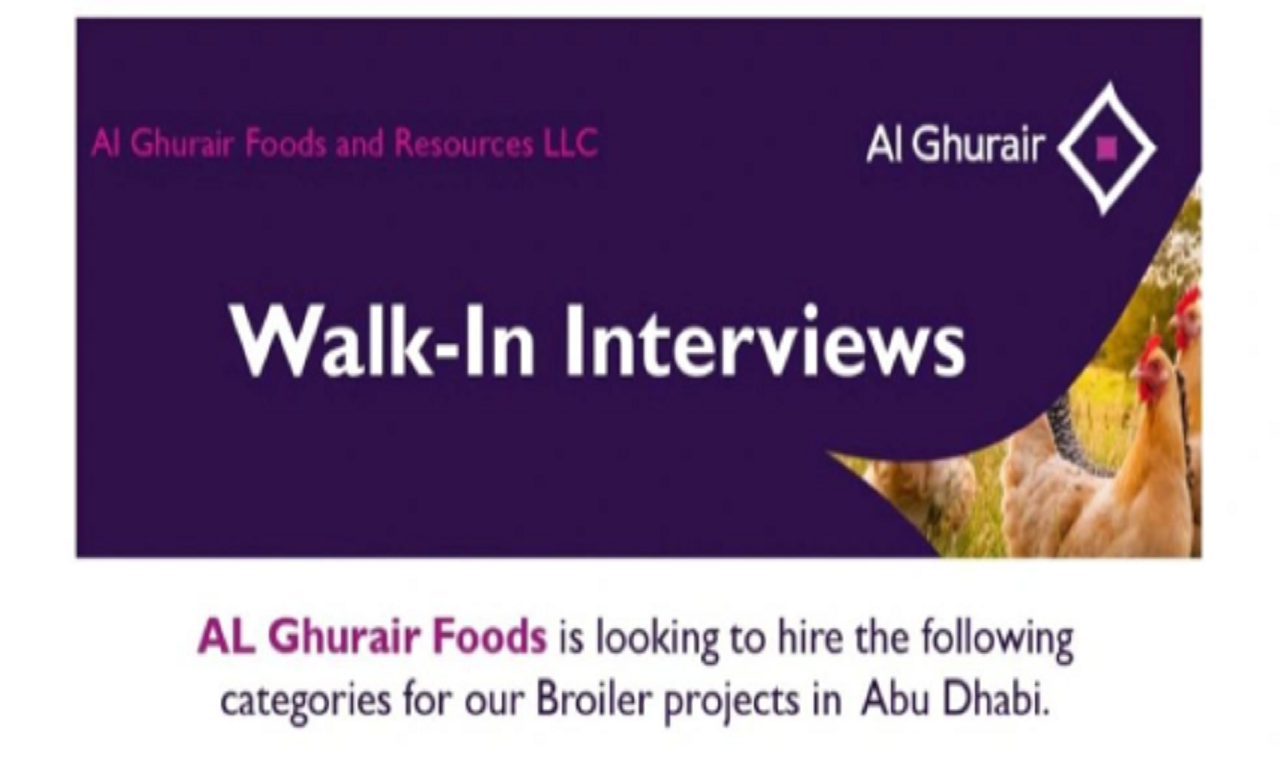 Urgent Hiring | Al Ghurair Company Walk-in Interview on June 22, 2025 – 8 Jobs in the Emirates
