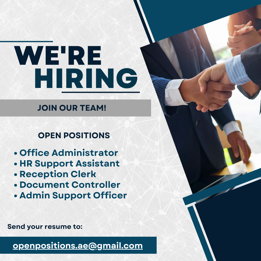 Top 5 Office and Administrative Jobs in Dubai | Apply Now June 2025