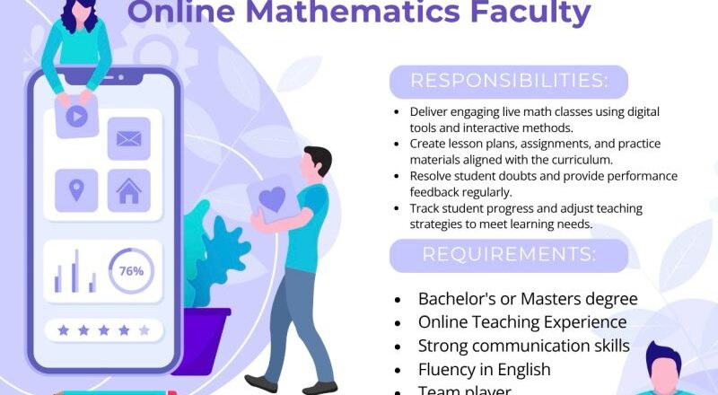 Top Online Mathematics Faculty Jobs in Bangalore with 25 LPA Salary 2025