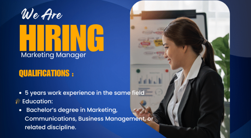 📢 Marketing Manager Jobs Dubai on 6th July 2025 at South View School