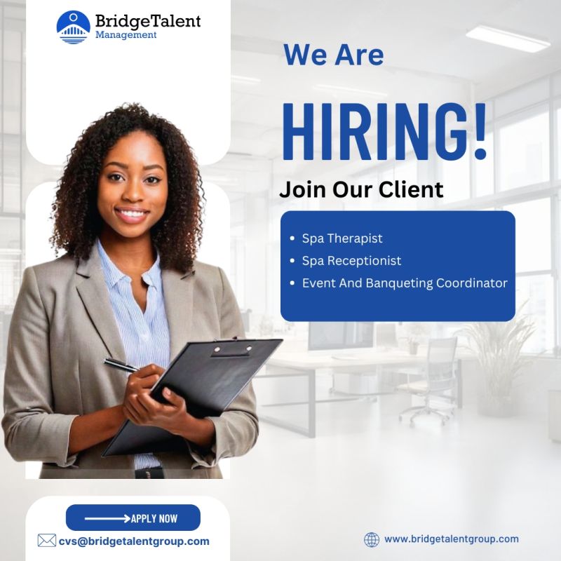 Exciting Career Openings: Bridge Talent Management Hospitality & Wellness Jobs 2025